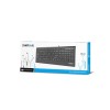 Natec Multimedia Keyboard BARRACUDA slim USB, US layout, black