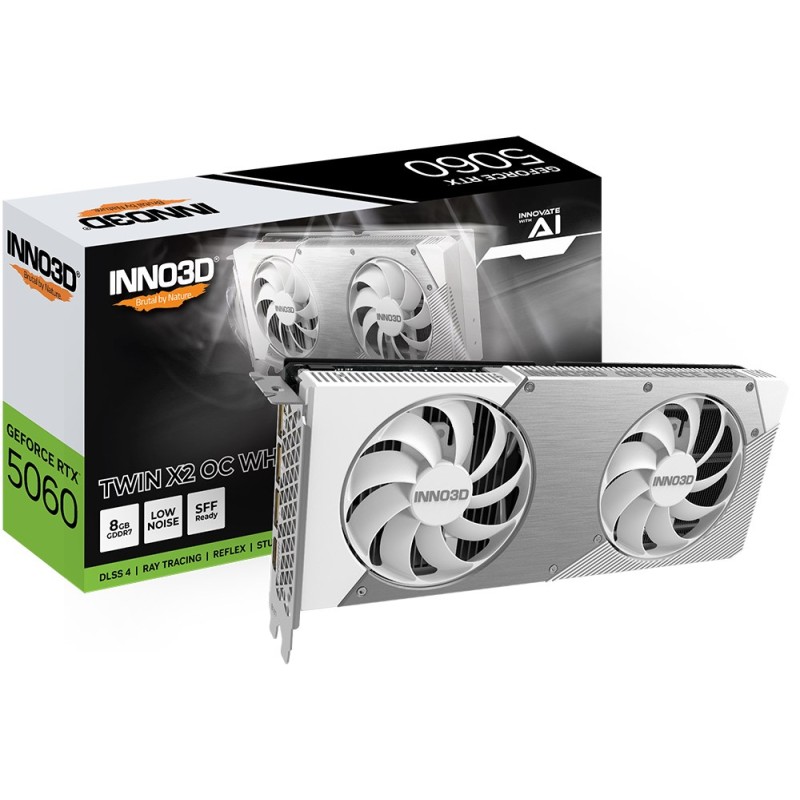 INNO3D GeForce RTX 5060 Twin X2 OC NVIDIA 8 GB GDDR7 INNO3D GeForce RTX 5060 Twin X2 OC NVIDIA 8 GB GDDR7