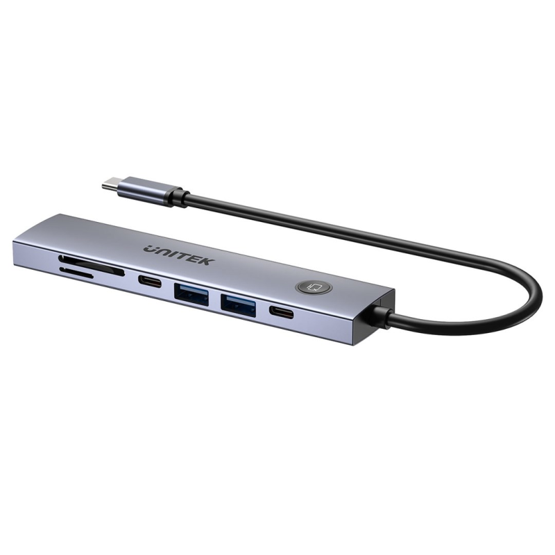 UNITEK USB-C 7-in-1 PD 100W HDMI 2.0 HUB WITH ON/OFF SWITCH
