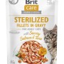 BRIT Care Cat Sterilized Salmon&Tuna Pouch - wet cat food - 85 g