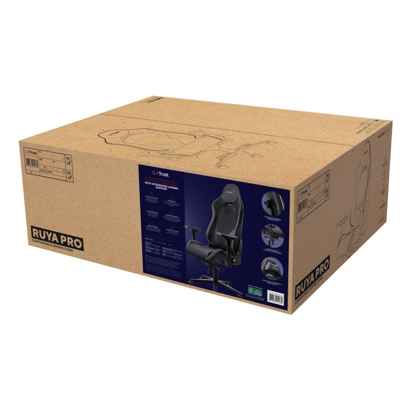 Trust GXT 721 Ruya Pro Universal gaming chair Black Trust GXT 721 Ruya Pro Universal gaming chair Black