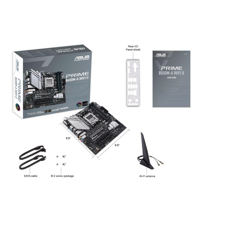 ASUS PRIME B650M-A WIFI II AMD B650 Socket AM5 micro ATX ASUS PRIME B650M-A WIFI II AMD B650 Socket AM5 micro ATX