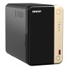 QNAP TS-264 NAS Tower Intel® Celeron® N5095 8 GB QNAP QTS Black, Gold