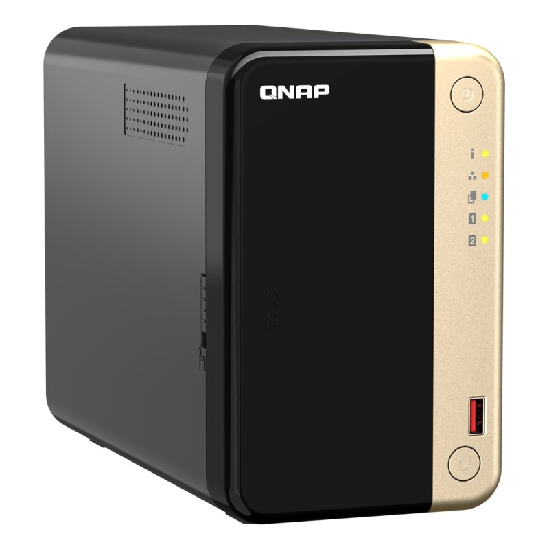 QNAP TS-264 NAS Tower Intel® Celeron® N5095 8 GB QNAP QTS Black, Gold QNAP TS-264 NAS Tower Intel® Celeron® N5095 8 GB QNAP QTS Black, Gold