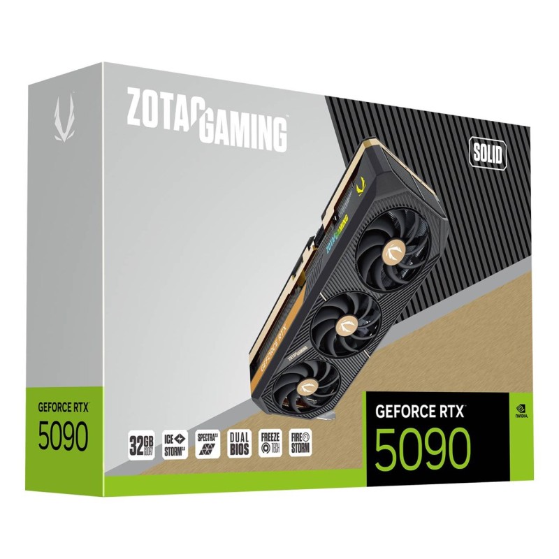 Zotac GAMING GeForce RTX 5090 SOLID NVIDIA 32 GB GDDR7 Zotac GAMING GeForce RTX 5090 SOLID NVIDIA 32 GB GDDR7