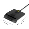 Qoltec 50634 Intelligent Smart ID chip card reader SCR-0634 | USB Type C Qoltec 50634 Intelligent Smart ID chip card reader SCR-0634 | USB Type C