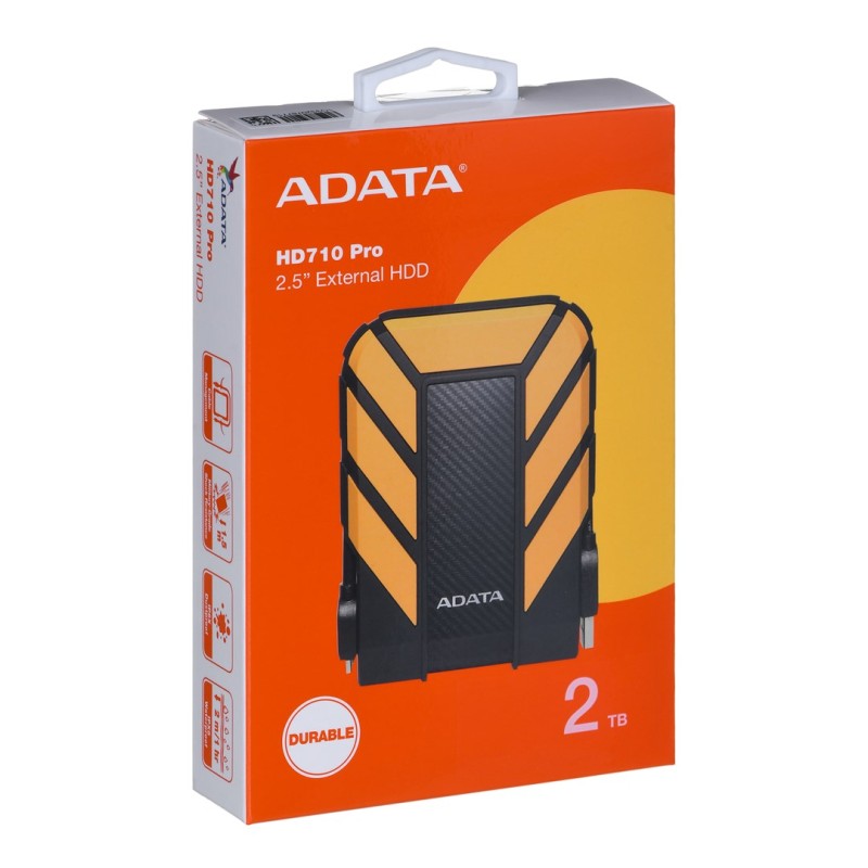 ADATA HD710 Pro external hard drive 2 TB Black, Yellow ADATA HD710 Pro external hard drive 2 TB Black, Yellow
