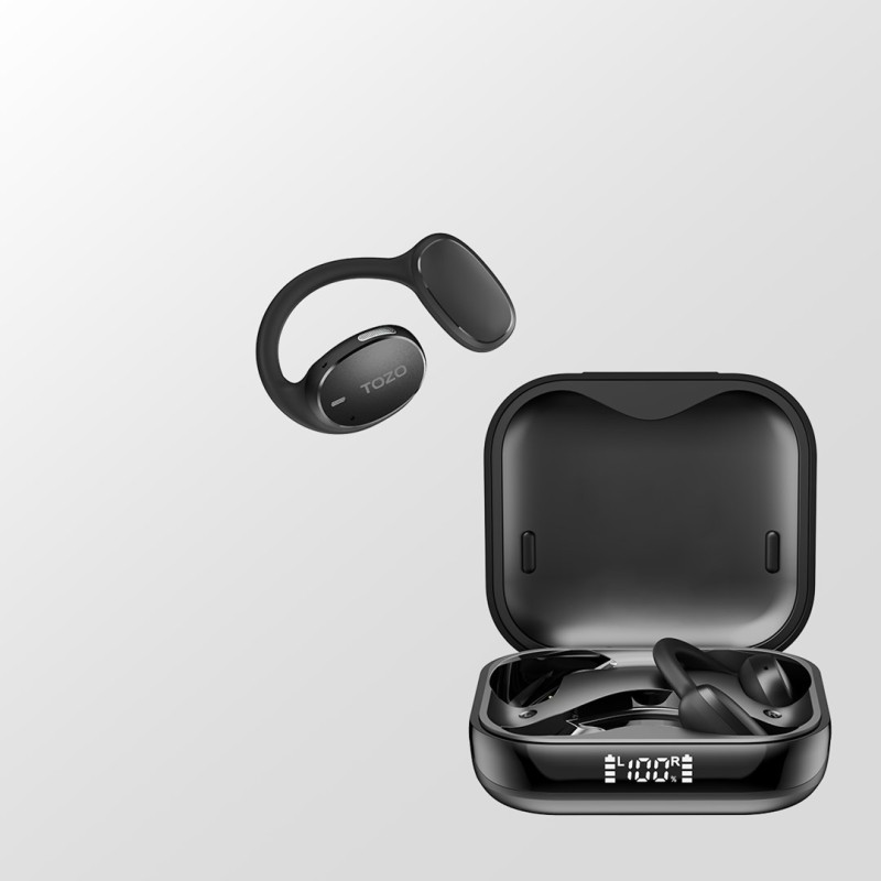 TOZO OpenEgo True Wireless Stereo (TWS) Kostne USB Type-C Bluetooth Headset Black TOZO OpenEgo True Wireless Stereo (TWS) Kostne USB Type-C Bluetooth Headset Black