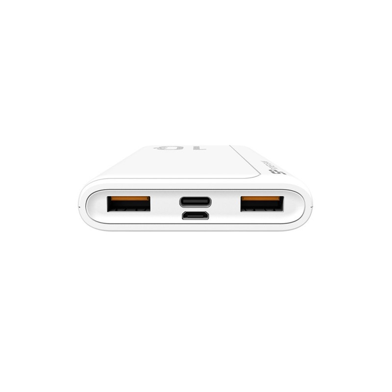 SILICON POWER QP15 Powerbank External battery 10000 mAh 2x USB QC 3.0 1x USB-C PD (SP10KMAPBKQP150W) White SILICON POWER QP15 Powerbank External battery 10000 mAh 2x USB QC 3.0 1x USB-C PD (SP10KMAPBKQP150W) White