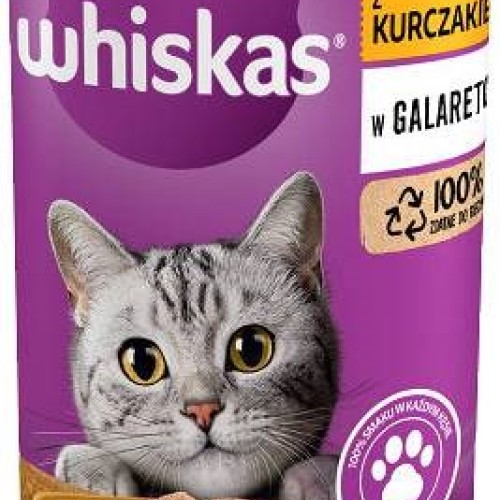 WHISKAS with chicken in jelly - wet cat food - 400g