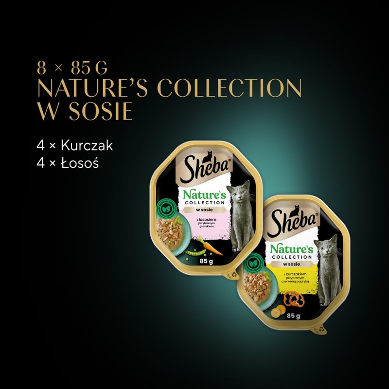 SHEBA Nature's Collection Mix - wet cat food - 8x85g SHEBA Nature's Collection Mix - wet cat food - 8x85g