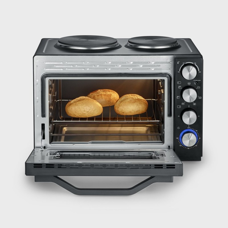 SEVERIN MINI OVEN WITH COOKING PLATES, 30 L TO2074 SEVERIN MINI OVEN WITH COOKING PLATES, 30 L TO2074