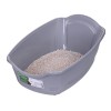 DIAMENTIQ BAYA whie/light grey -  cat litter box - 55,5 x 40 x 38,7 cm