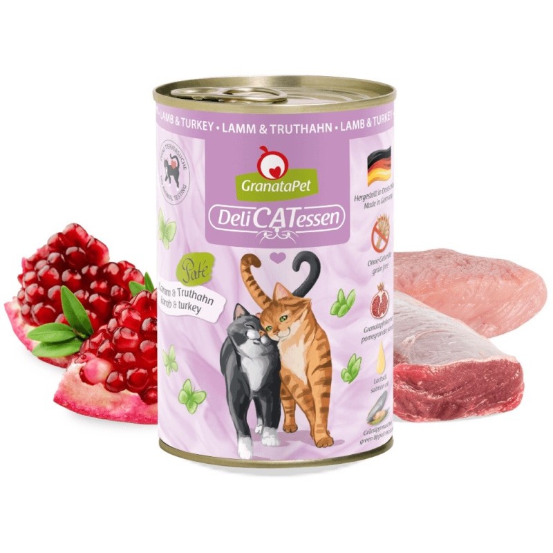 GRANATAPET DeliCATessen Lamb and turkey - wet cat food - 400g GRANATAPET DeliCATessen Lamb and turkey - wet cat food - 400g