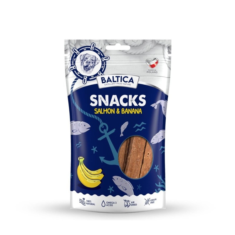 BALTICA Snacks Salmon with bananas - dog treat - 80g