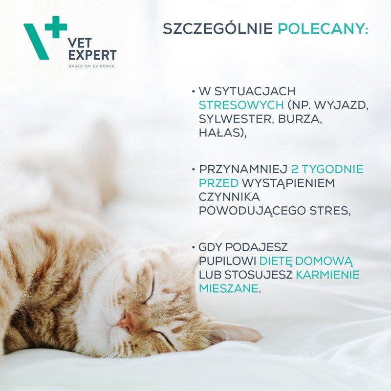 VET EXPERT Calm&Relax - preparation for symptoms of stress for dogs and cats - 30 caps. VET EXPERT Calm&Relax - preparation for symptoms of stress for dogs and cats - 30 caps.