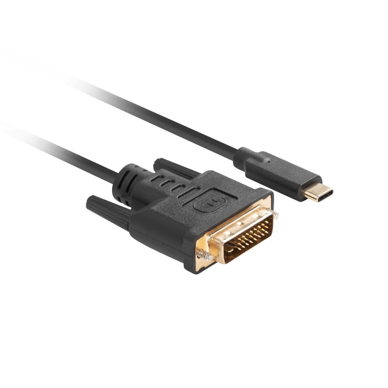 Lanberg CA-CMDV-10CU-0018-BK video cable adapter 1.8 m USB Type-C DVI-D Black Lanberg CA-CMDV-10CU-0018-BK video cable adapter 1.8 m USB Type-C DVI-D Black