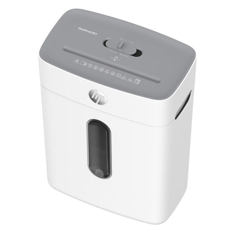 HP ONESHRED 8CC 15L paper shredder Micro-cut shredding HP ONESHRED 8CC 15L paper shredder Micro-cut shredding