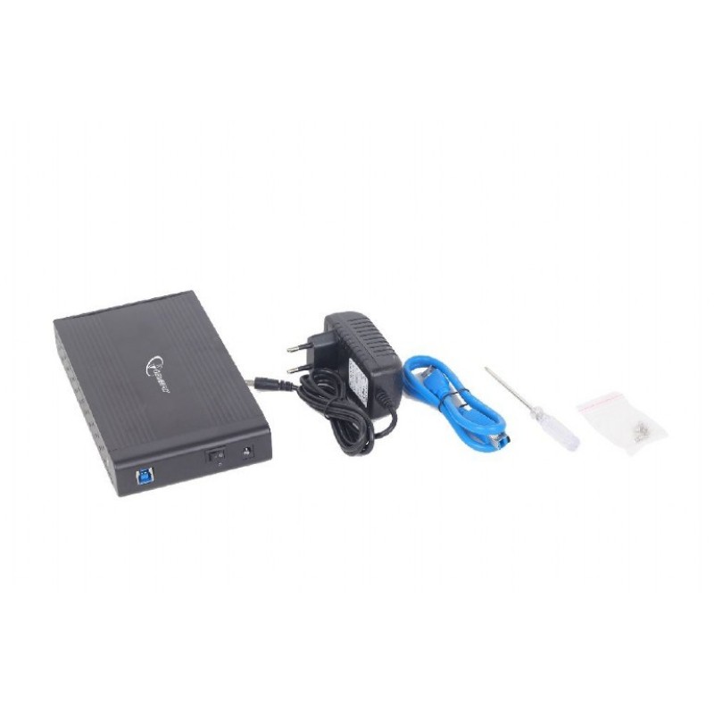 Gembird EE3-U3S-3 storage drive enclosure HDD enclosure Black 3.5 Gembird EE3-U3S-3 storage drive enclosure HDD enclosure Black 3.5