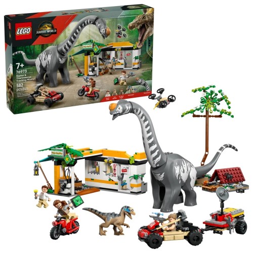 LEGO JURASSIC WORLD 76973 Raptor & Titanosaurus Tracking Mission