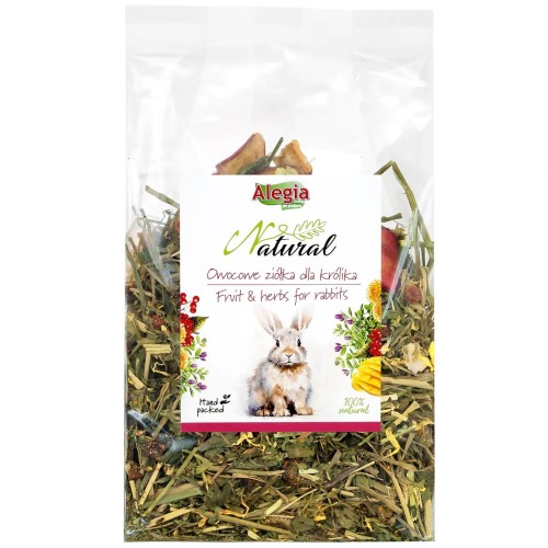 ALEGIA Fruit & Herbs for rabbits - treat for rabbits - 130g ALEGIA Fruit & Herbs for rabbits - treat for rabbits - 130g