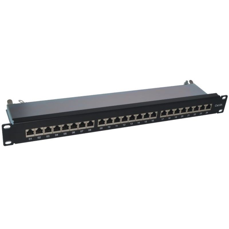 Alantec PK040 Patch panel STP cat.6A 24 ports LSA 1U 19