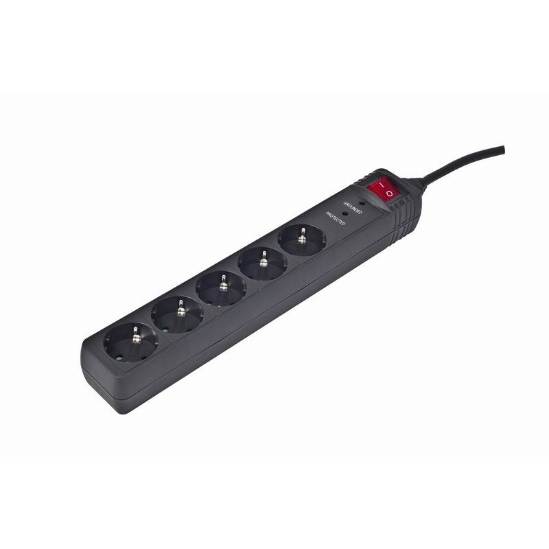 EnerGenie SPG5-C-15 surge protector Black 5 AC outlet(s) 250 V 4.5 m EnerGenie SPG5-C-15 surge protector Black 5 AC outlet(s) 250 V 4.5 m