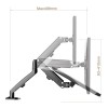 Maclean MC-860N Monitor Mount, with Gas Spring, 13
