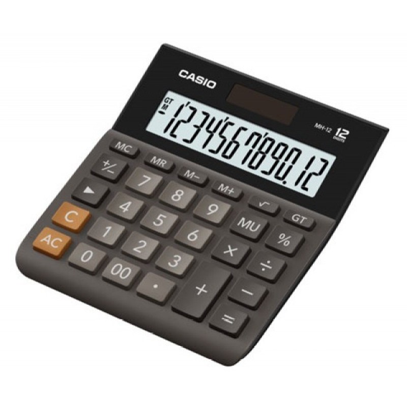 Casio MH-12BK-S 12-digit black office calculator Casio MH-12BK-S 12-digit black office calculator