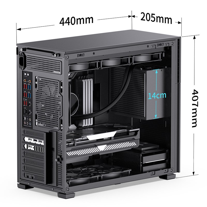 Computer Case JONSBO D41 MESH SCREEN Black Computer Case JONSBO D41 MESH SCREEN Black