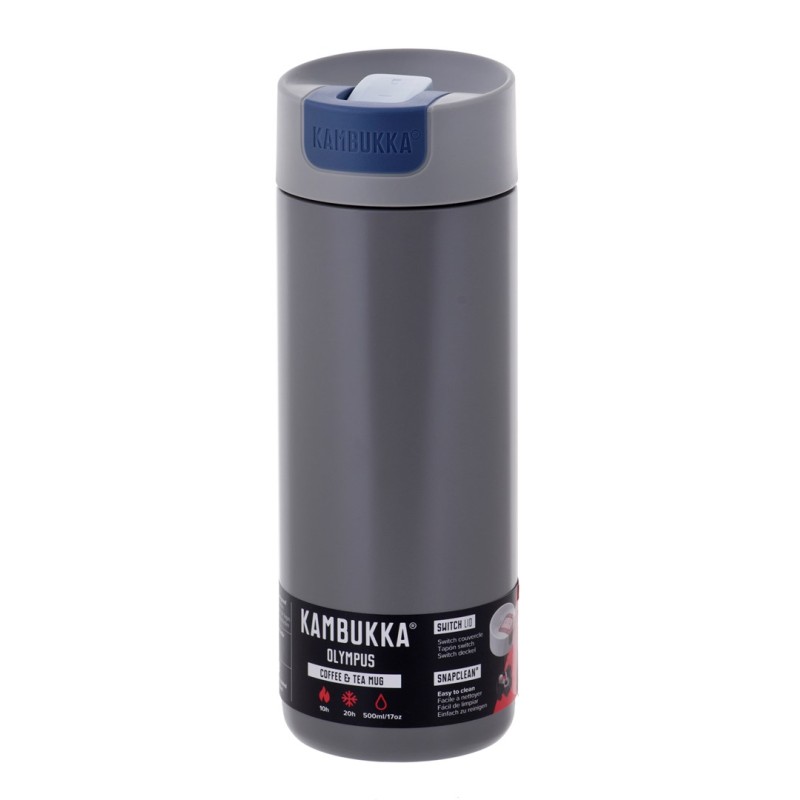 Kambukka Olympus Serious Grey - thermal mug, 500 ml Kambukka Olympus Serious Grey - thermal mug, 500 ml