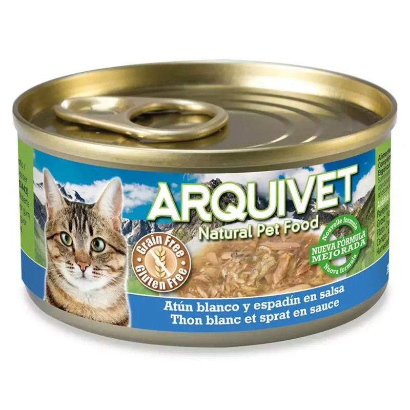 ARQUIVET Tuna and Sprats - wet cat food - can - 80 g