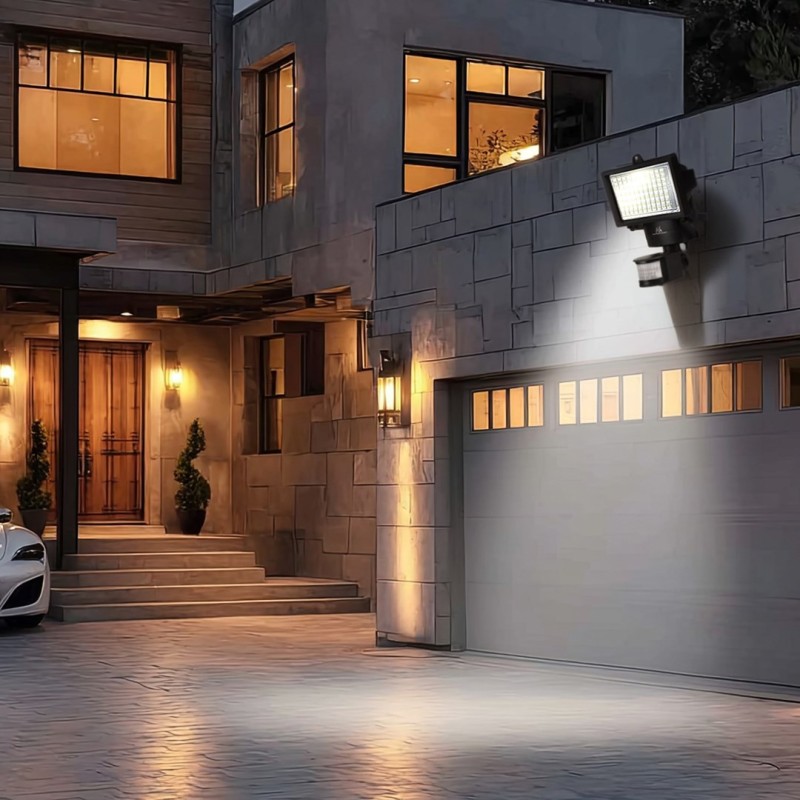 Maclean MCE442 Solar Lamp LED Spotlight Motion Sensor Floodlight Wall Mount Light Twilight IP44 6W 6000K