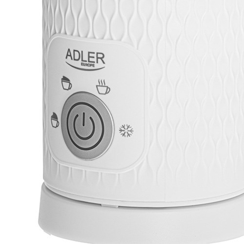 Adler AD 4494 milk frother/warmer Automatic Metallic, White Adler AD 4494 milk frother/warmer Automatic Metallic, White