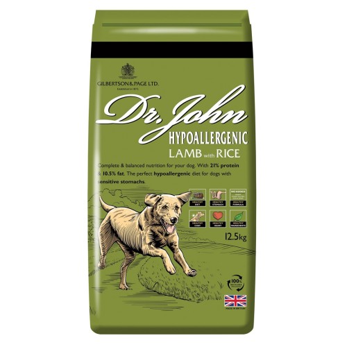 DR JOHN Hypoallergenic lamb with rice - dry dog food - 12,5kg DR JOHN Hypoallergenic lamb with rice - dry dog food - 12,5kg