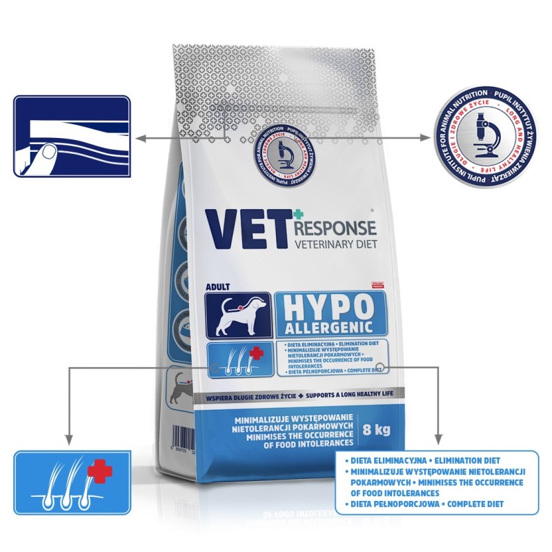 VET RESPONSE Hypoallergenic - dry dog food - 8kg