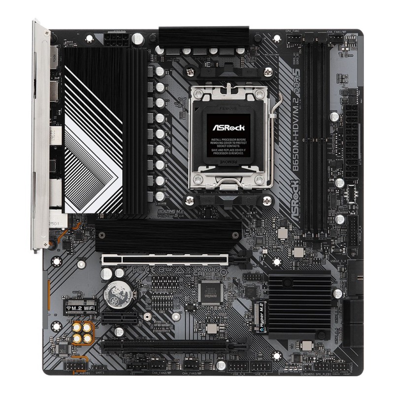 Asrock B650M-HDV/M.2 AMD B650 Socket AM5 micro ATX Asrock B650M-HDV/M.2 AMD B650 Socket AM5 micro ATX