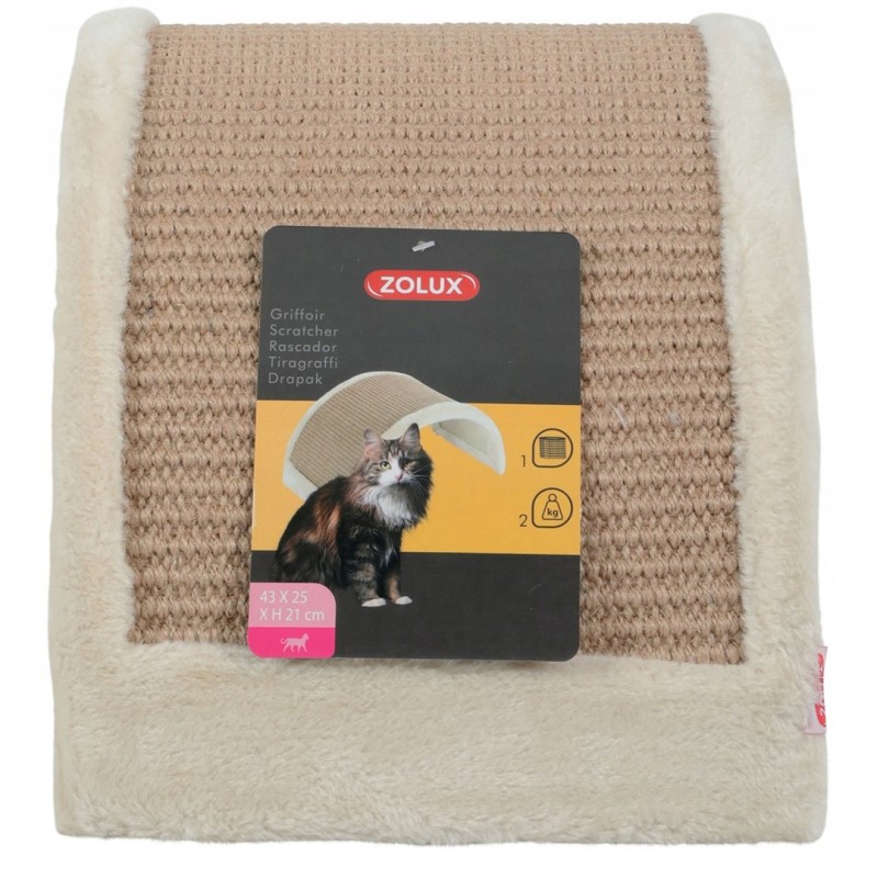 Zolux Semicircular cat scratching post - beige Zolux Semicircular cat scratching post - beige