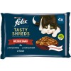 FELIX Tasty Shreds with beef and chicken - 4x 80g