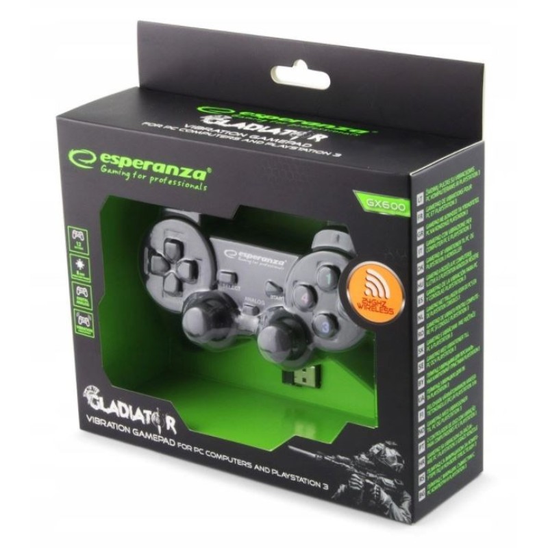 Esperanza EGG108K Gaming Controller Gamepad PC,Playstation 3 Analogue / Digital USB 2.0 Black Esperanza EGG108K Gaming Controller Gamepad PC,Playstation 3 Analogue / Digital USB 2.0 Black