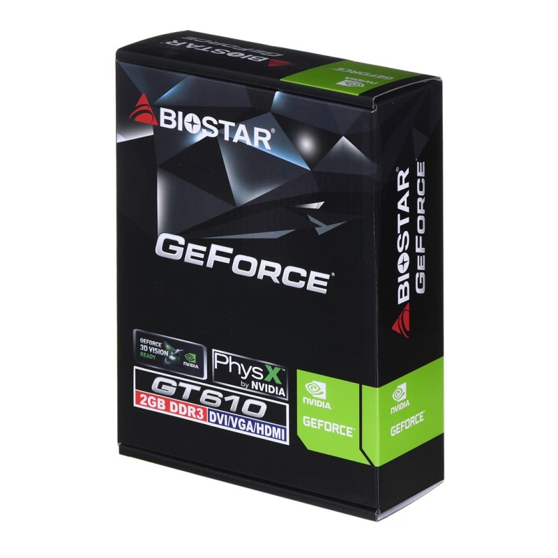 Biostar GeForce GT610 NVIDIA GeForce GT 610 2 GB GDDR3 Biostar GeForce GT610 NVIDIA GeForce GT 610 2 GB GDDR3