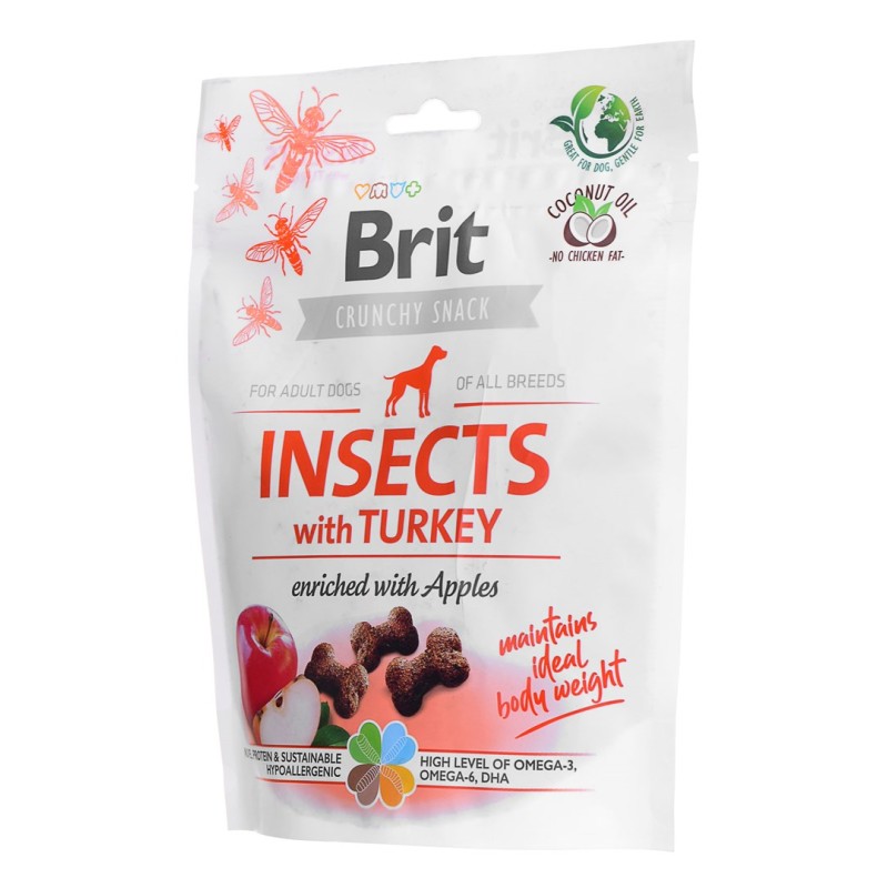 BRIT Crunchy Snack Insects with Turkey - dog treat - 200g BRIT Crunchy Snack Insects with Turkey - dog treat - 200g
