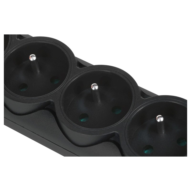 Ever Optima 3m Black 6 AC outlet(s) 250 V Ever Optima 3m Black 6 AC outlet(s) 250 V