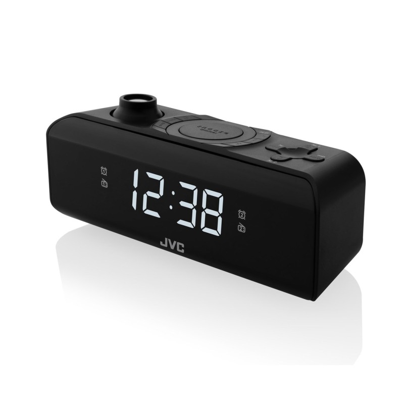 JVC radio alarm clock RA-E211B black JVC radio alarm clock RA-E211B black