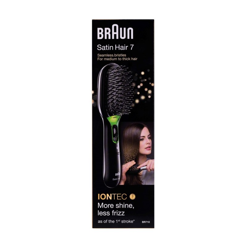 Braun Satin Hair 7 Adult Paddle hairbrush Black 1 pc(s) Braun Satin Hair 7 Adult Paddle hairbrush Black 1 pc(s)
