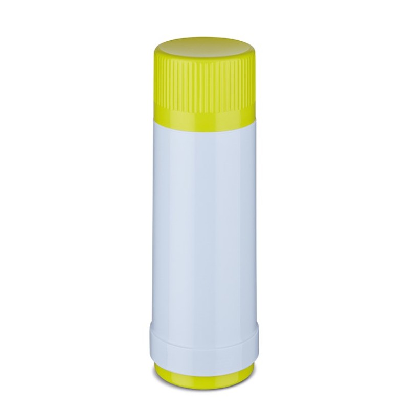 ROTPUNKT Glass thermos, capacity 0.750 l, polar-el.-summer squash (white-yellow)