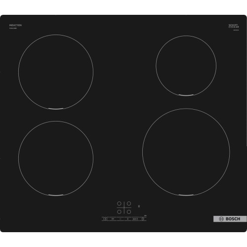 Bosch Serie 4 PUE611BB5D hob Black Built-in 59.2 cm Zone induction hob 4 zone(s) Bosch Serie 4 PUE611BB5D hob Black Built-in 59.2 cm Zone induction hob 4 zone(s)