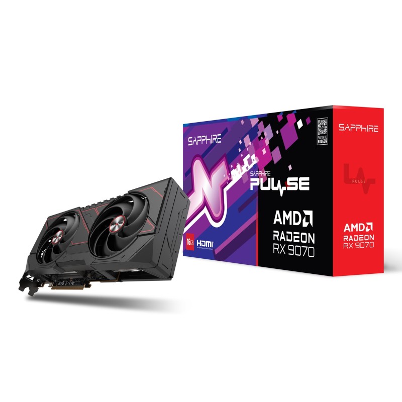 Sapphire PULSE Radeon RX 9070 AMD 16 GB GDDR6 Sapphire PULSE Radeon RX 9070 AMD 16 GB GDDR6