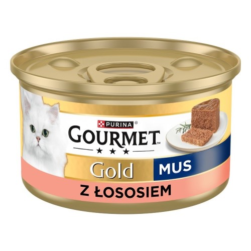PURINA Gourmet Gold Mousse with salmon - wet cat food - 85g