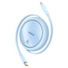 Baseus Free2Pull Expandable USB C to iP Ligtning fast charging cable 1 m 20 W Blue Baseus Free2Pull Expandable USB C to iP Ligtning fast charging cable 1 m 20 W Blue